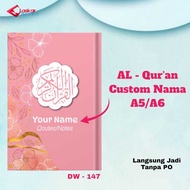 Al - Koran/DW-147 Custom Name A5 A6 Hardcover Quran (Can Write Name) Quran Translation