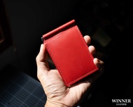 MONEY CLIP WALLET หนังแท้ กระเป๋าสตางค์คลิปหนีบแบงค์ กระเป๋าสตางค์หนังแท้ สลักชื่อฟรี