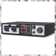 (KDWT) 2 in 2 Out USB Audio Interface 32Bit/384KHZ Studio Parts Recording Sound Card 48V Phantom