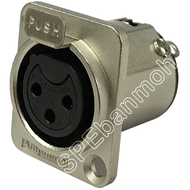 [ 1ชิ้น ] AC3FDZ XLR 3 Pin 3 พิน Female D Flange หัวxlr ขั้วxlr xlrตัวเมีย ปลั๊กไมค์ Audio Connector