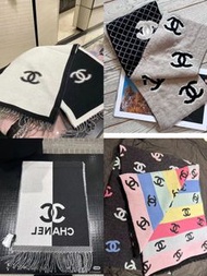 徵Chanel 24b 24c羊毛圍巾/頸巾/scarf