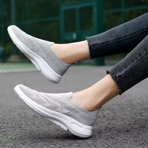 Men's SOFT GO 2 KNIT Slip-on Casual Walking Shoes Cushion Comfy Stable LiNing Mesh Jogging Daily Spo