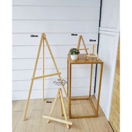 [PINERIOZ] Londo Teak Wood Tripod Cafe Bazaar Decoration