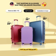 SUPER COMBO 3 IN 1 SET (20"+ 24"+ 28") PREMIUM ABS+PC TRAVEL LUGGAGE BAG SUITCASES / BEG BAGASI 20IN