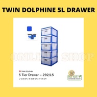 ￼5 TIER DRAWER - 292/5 TWIN DOLPHIN