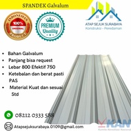 Spandek Atap Galvalum gelombang 5 (=)