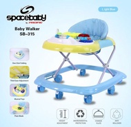 Baby Walker Spacebaby Sb-315 Dorongan Activity Walker Untuk Belajar Jalan Bayi Mainan Musik Lampu Mu
