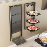 Vegetable Perforated Kitchen Rack 777 People Go Multi-Layer Suction Cup Storage Vault Praise Aluminu