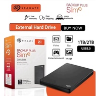 Seagate Backup Plus Slim 1TB / 2TB Ultra Small USB-C SSD Solid State Drive Portable External