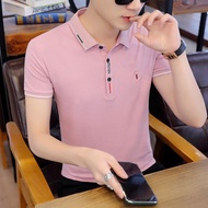 Men's Polo Shirt Shirt Men's Business Polo Short-Sleeved Top T-Shirt Men's Polo Shirt Summer Men's Fashion Lapel Polo Shirt Embroidered Polo Slim-fit