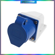 POP 32 Amp 3pin Industrial Socket 220V-250Volt Weatherproof IP44 Waterproof 2P+E 32A
