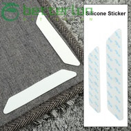 BETTER-LONTIME 8 pcs Rug Tape Reusablefor Tile Floors Removable Silicone Sticker Washable Floor Mats