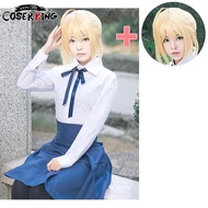 [LXYH- COSER KING] Fate Stay Night Saber ผู้หญิง Cosplay Costumes Japanese Anime Sailor Uniforms Dre