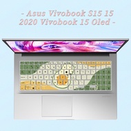 Cartoon Painted Floral Notebook Keyboard Protector Film Cover For Asus Vivobook S15 15 2020 Vivobook 15 Oled V5050e S5600 S533 VivoBook15 X 2020 FL8800 K513 V5050EP M5600 E510
