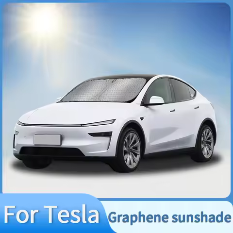 Graphene Car Sunshade For Tesla Model 3 Y Model 3 Highland Model Y Juniper Front Windshield Heat Ins