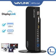 Wavlink Universal Docking Station USB 3.0 HUB with Displaylink 2K Dual 1080P HD Video Monitor Suppor