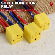 RE5P Relay Cable Socket 4-Pin Relay Cable Socket for Horn & Lights (4 Wires) Relay 4 Pin Relay 4pin 