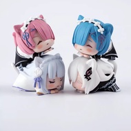 Rezero Starting Life in Another World Cute Cat Ohiruneko ver. Rem Ram Emilia Echidna figure A523