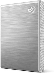 Seagate One Touch SSD 2TB External SSD Portable – Silver, speeds up to 1030MB/s, with Android App, 1yr Mylio Create, 4mo Adobe Creative Cloud Photography plan​ and Rescue Services (STKG2000401)