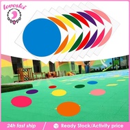 [Lovoski] 8 Coloured Dot Stickers Multicolor Floor Dots for Classroom Office Events
