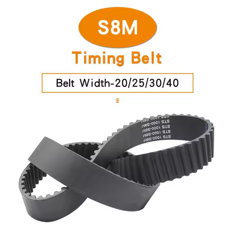 Toothed Belt S8M-936/944/960/976/984/992/1000/1008/1016/1024/1032 Teeth Pitch 8mm Closed Loop Machin