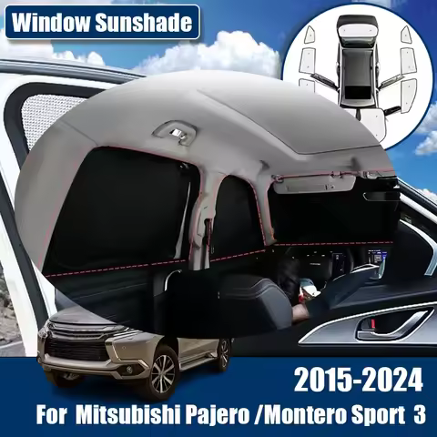 Car Sunshade For Mitsubishi Pajero Sport 3 Accessories Shogun Montero Sport 2015-2024 Windshield Vis