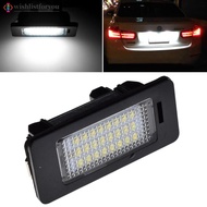 Wishlistforyou 1Pc/2Pcs 6000k Car License plate Light White No Error Led Number License Plate Light 