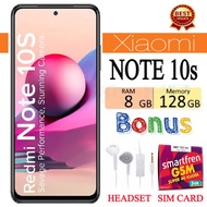 XIAOMI REDMI NOTE 10S RAM 8/128 GB FULLSET Bergaransi - FREE SIMCARD