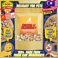 LelePets Freeze Dried Pet Food Chicken Cranberry Cube/ Pet Snack/ Makanan Kucing/ Cat Dog Treat 宠物猫狗