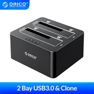 ORICO SATA To USB 3.0 Multi Hard Drive Docking Station พร้อมออฟไลน์ Clone 2 Bay HDD Docking Station 