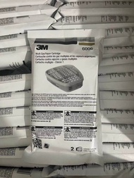 3M 6003 ตัวกรองแก๊สป้องกันไอน้ำอินทรีย์ไฮโดรเจนคลอไรด์ไฮโดรเจนฟลูออไรด์ จับคู่กับการใช้หน้ากากป้องกันแก๊สพิษ 6200 7502 6800 เป็นต้น 2 ชิ้น / แพ็ค