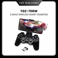 2.4GHZ WIRELESS SMART GAMEPAD JOYSTICK CONTROLLER TGZ706/T707 DOUBLE JOYSTICK CONTROLLER