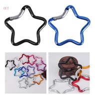 Best Locking Carabiner Hiking Clips with Spring Snap Lock Aluminum Alloy Carabiner Hook Keychain Hoo