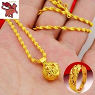 ซื้อ1แถม1!!! มีของพร้อมส่ง【COD】สร้อยคอทอง จี้สร้อยคอ necklace women gold สร้อยพระผูหญิง สร้อยแฟชั่น 