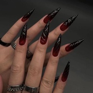 Halloween Wearable Nails 3D Three-Dimensional Gradient Cat Eye Manicure Patch Fake Nails Wearable Na