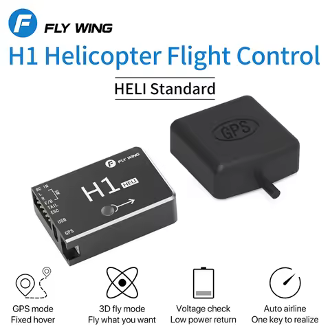 FLY Wing H1 RC GPS Helicopter Flight 6CH Flybarless Gyro System for FW450L FW450 With Short /Long Ca