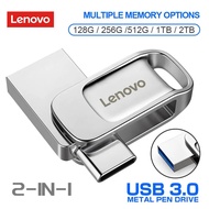 Lenovo USB 3.0 Thumb Usb Flash Drives 1TB Type C Interface OTG Pen Drive 128GB USB 2TB Flash Memory Stick For PC/Laptop/Phone