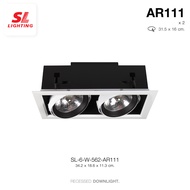 SL LIGHTING | Recessed Downlight โคมไฟดาวน์ไลท์ฝังฝ้า ขั้วGU5.3 AR111 รุ่น SL-6-562