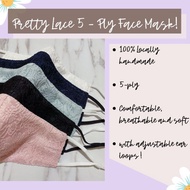 Pretty Lace Face Masks - 5 Ply