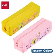 Deli SpongeBob SquarePants Series Oxford Fabric Pencil Case Storage Pensel Box Barang Sekolah Cute S