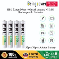 EBL 32pcs 36pcs 400mAh Ni-MH AAAA Rechargeable Battery For Flashlight Doorbell Alarm Clock Surface P