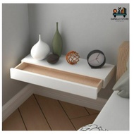 DRAWER SHELF SHELF MINIMALIST WALL SHELF DRAWER FLOATING WALL SHELF 1 30 CM WHITE