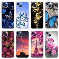 Cute Butterfly Case iPhone 13Mini 13 Pro Max Casing Ultra Thin Transparent TPU Soft Cover Apple iPhone13 13Pro Max Cases