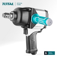 TOTAL Air Impact Wrench Twin Hammer Impact Mechanism + Universal Connector (1600Nm/3/4") TAT40342