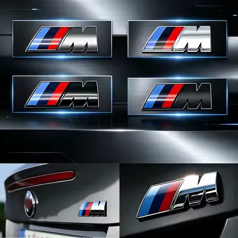 1Pcs ABS M Side Fender Trunk Emblem Sticker For BMW M1 M2 M3 M4 M5 M6 M7 E83 F10 F30 F39 F48 G01