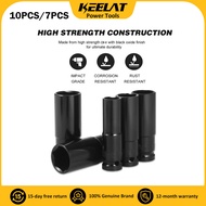 KEELAT 10mm-27mm Extension Sleeve Hexagonal Pneumatic Socket Electric Wrench Hand Tools Impact Wrenc