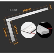 Right angle ruler, perpendicular ruler, 30cm square ruler, 50cm square ruler, angle ruler of all siz