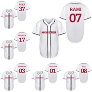 Jersey baseball number baby monster clothes kpop babymonster korea ruka pharita asa aahyeon rami ror