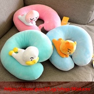 35cm Kakao Friends Apeach Ryan Bear U Shape Plush Pillow Stuffed Cocoa Friends Tube Korean Plush Dol