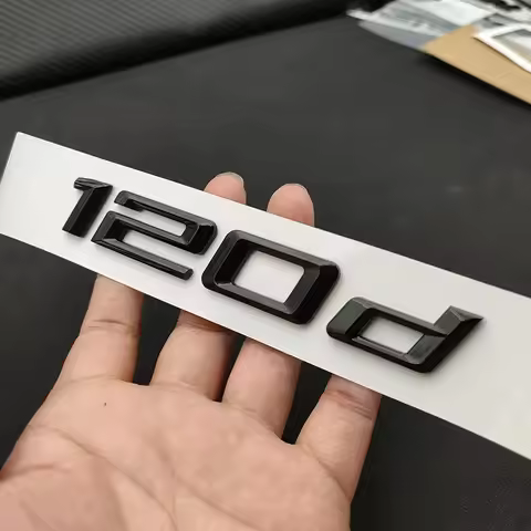 Black Car Rear Trunk Letters Logo Emblem Sticker For BMW Series1 116d 118d 120d 125d 130d 135d 140d 